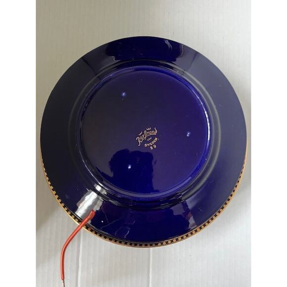 Set of 8 Rorstrand (Rörstrand) Cobalt Fleur de Lis Dessert / Salad Plates 8.25'' - Picture 2 of 3